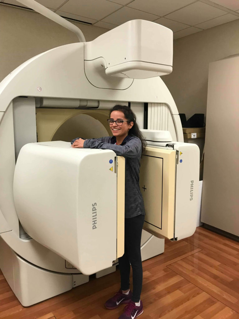 woman with vEDS getting a scan