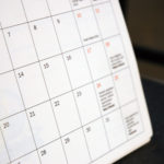 Picture of a calendar- VEDS Movement events postponed